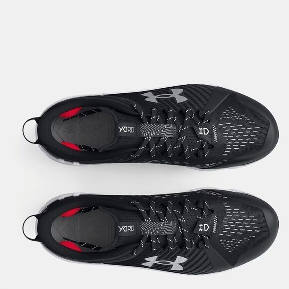 New Under Armour Men's UA Yard Low MT Baseball Running Metal Black Cleats size 8 - Picture 4 of 6